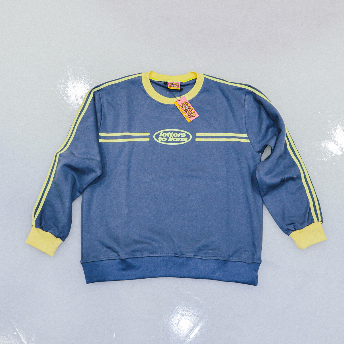 LTL Track Crewneck | Washed Blue