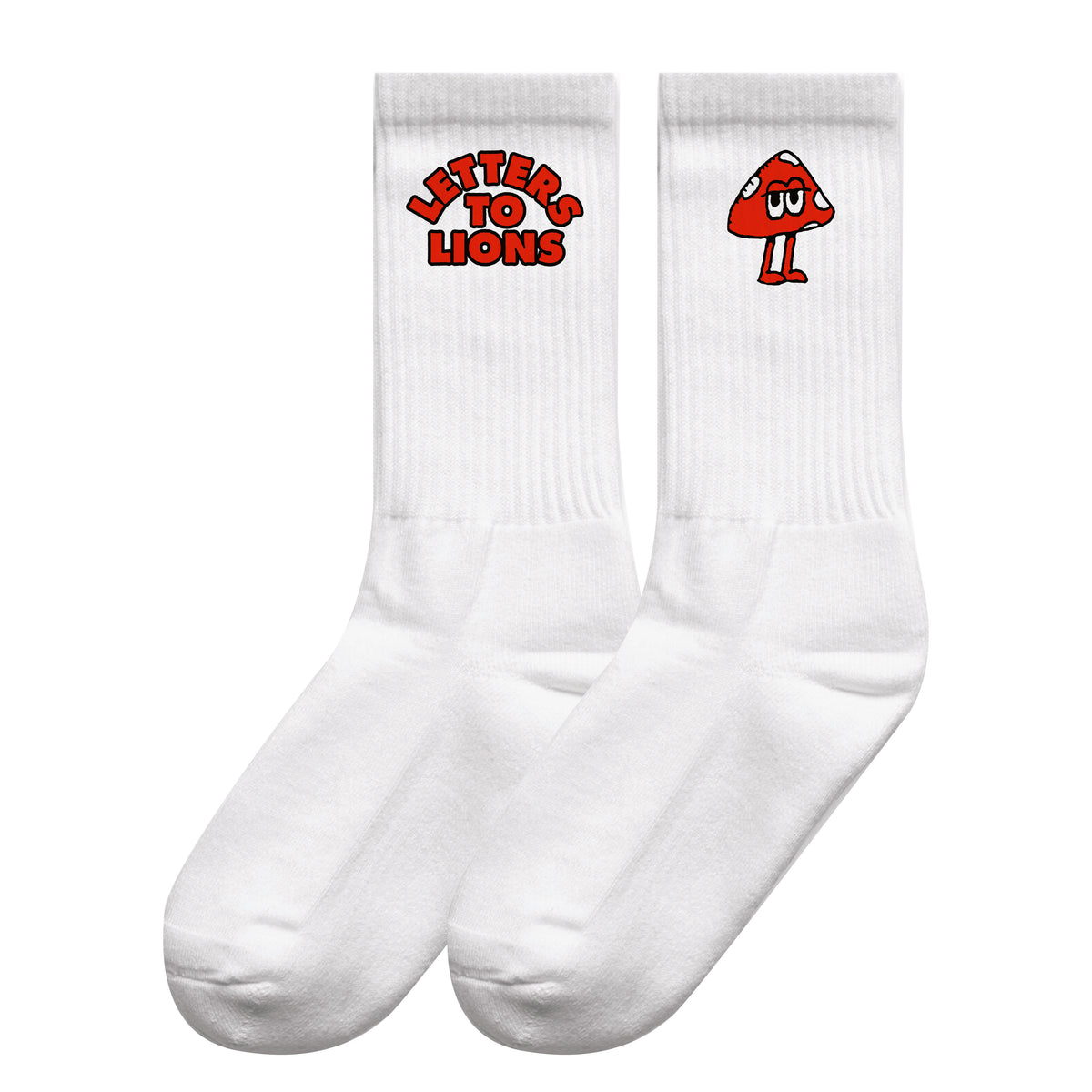 Mushy Crew Socks | White